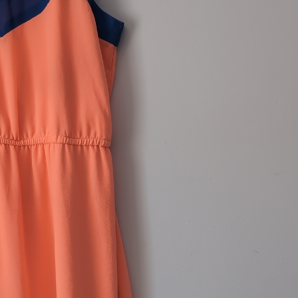 Gianni Bini Vibrant Blue and Coral Dress - Picture 4 of 9